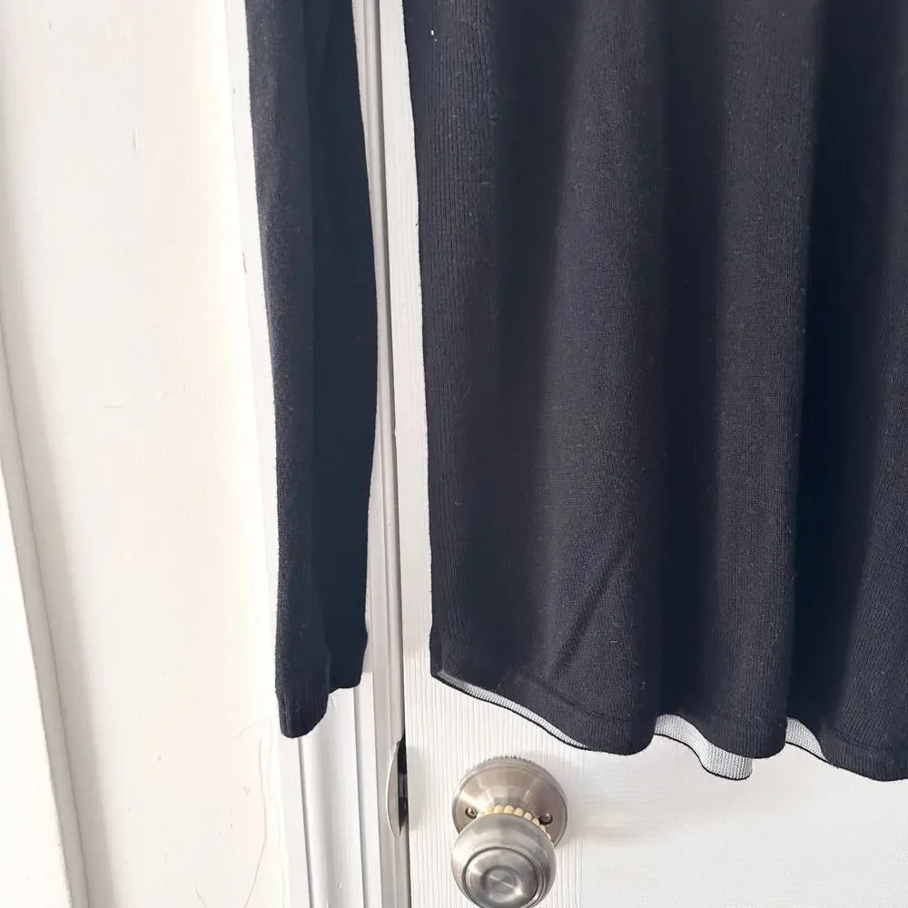 Lululemon Black Sunshine Coast Be Bold Long Sleeve Fitted Sweater M/L Thumbholes - Picture 5 of 9